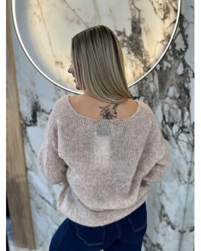 Sweter w szpic By o la la...! stone