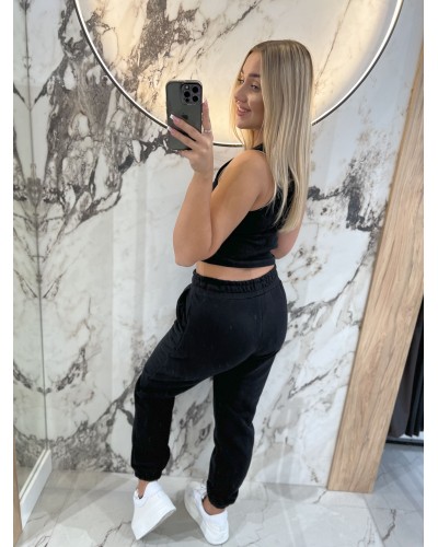 Spodnie dresowe B By o la la...! czarne