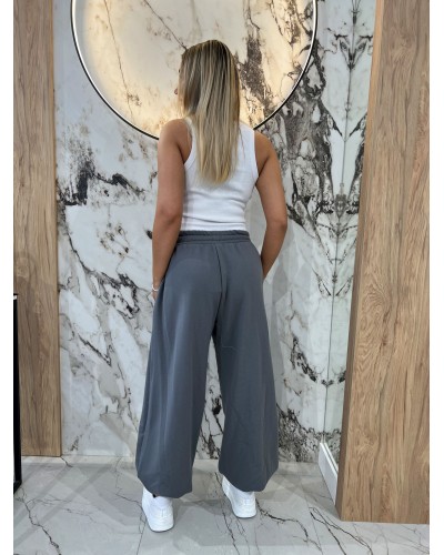 Spodnie fashion By o la la...! grafitowe