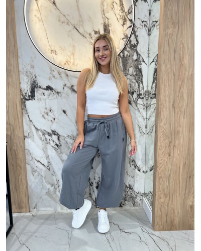 Spodnie fashion By o la la...! grafitowe