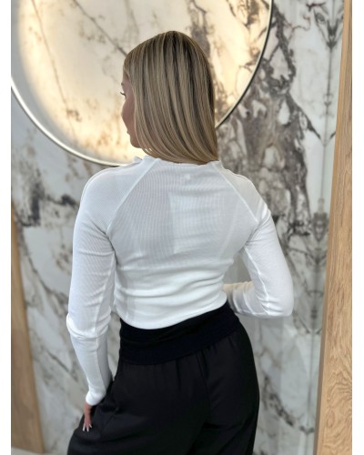 Bluzka fala By o la la...! śmietanowa