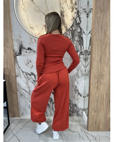 Bluzka fala By o la la...! terracotta