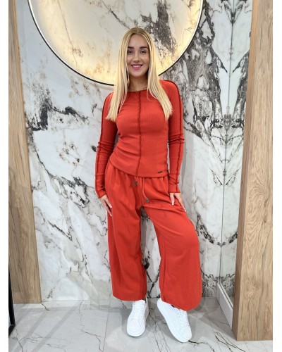 Bluzka fala By o la la...! terracotta