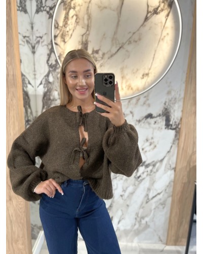 Kardigan z kokardkami By o la la...! chocomus