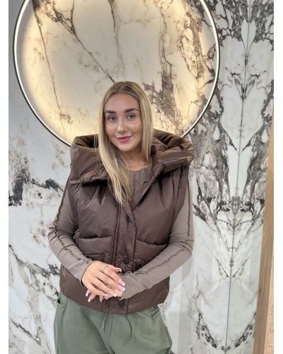 Kamizelka pudełkowa z kapturem By o la la...! chocomus