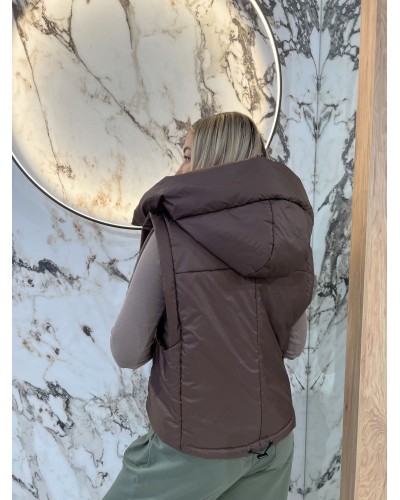 Kamizelka pudełkowa z kapturem By o la la...! chocomus