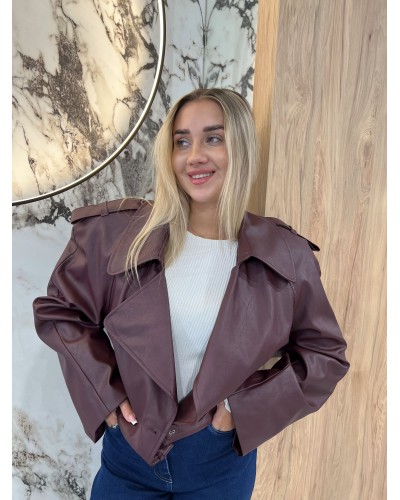 Ramoneska z ekoskóry By o la la...! merlot