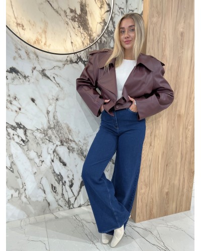 Ramoneska z ekoskóry By o la la...! merlot