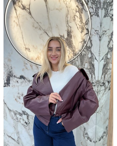 Ramoneska z ekoskóry By o la la...! merlot