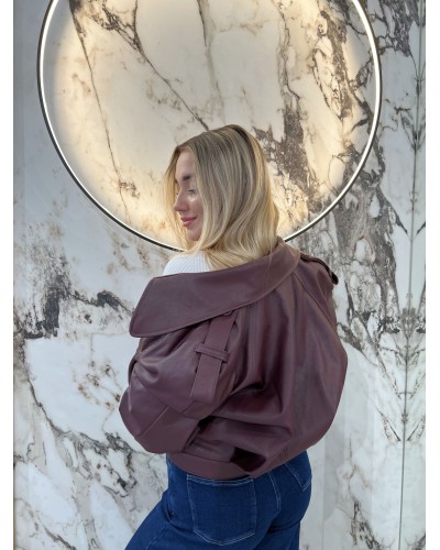 Ramoneska z ekoskóry By o la la...! merlot