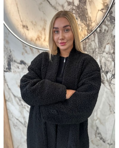 Płaszcz baranek By o la la...! czarny