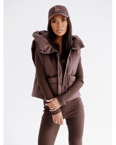 Kamizelka pudełkowa z kapturem By o la la...! chocomus