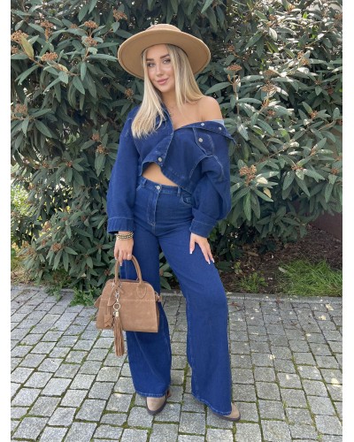 Spodnie jeansowe z szeroką nogawką By o la la...!