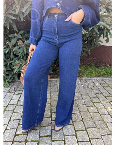 Spodnie jeansowe z szeroką nogawką By o la la...!