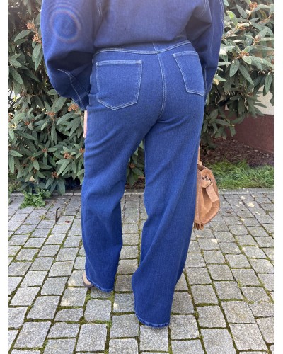 Spodnie jeansowe z szeroką nogawką By o la la...!