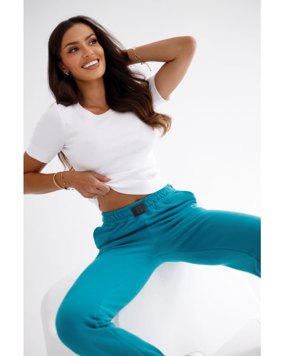 Top krótki serduszko By o la la...! biały