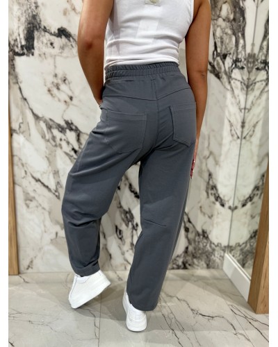 Spodnie dresowe banany By o la la...! grafit