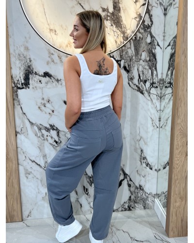 Spodnie dresowe banany By o la la...! grafit