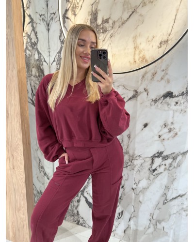 Komplet dresowy By o la la...! merlot