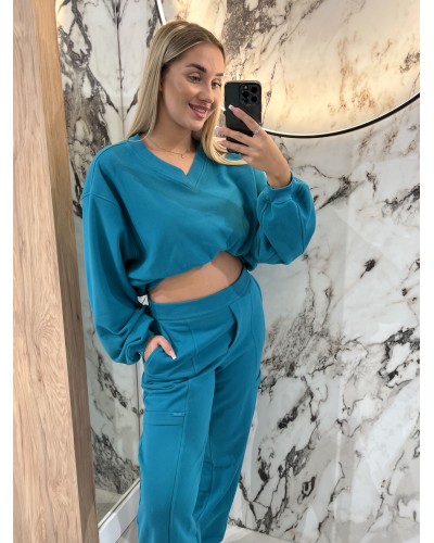 Komplet dresowy By o la la...! petrol