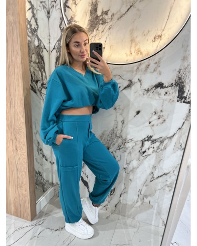 Komplet dresowy By o la la...! petrol