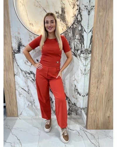 Spodnie dresowe banany By o la la...! terracotta