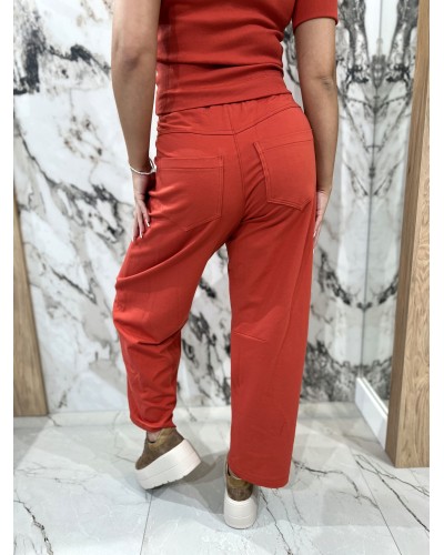 Spodnie dresowe banany By o la la...! terracotta