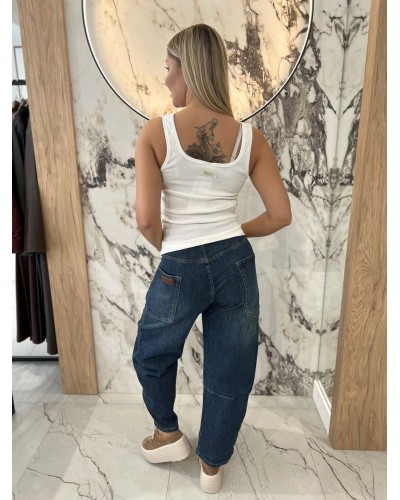 Bokserka w szpic By o la la...! śmietankowa