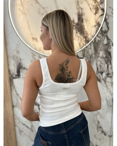 Bokserka w szpic By o la la...! śmietankowa