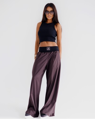 Spodnie materiałowe z szeroką gumką By o la la...! chocomus