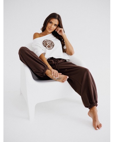 T-Shirt pudełko z okrągłym logo by o la la...! śmietana z chocomus