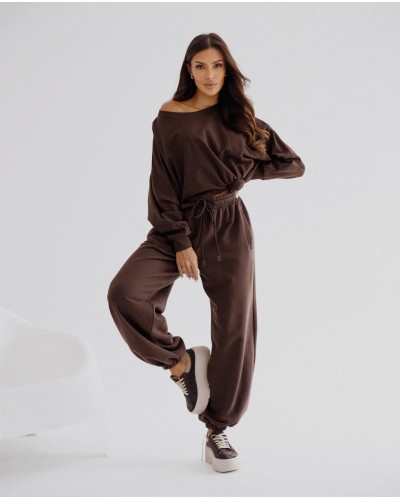 Bluza asymetryczna z różą By o la la...! chocomus