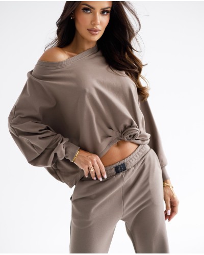 Bluza asymetryczna z różą By o la la...! stone