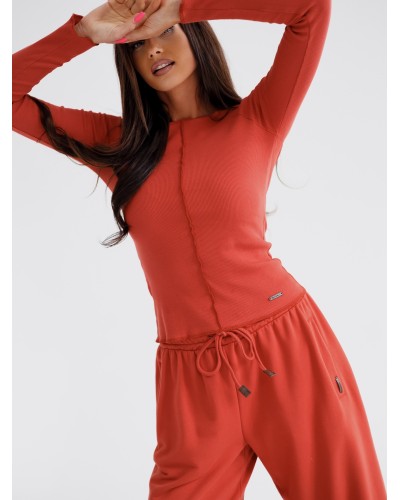 Bluzka fala By o la la...! terracotta