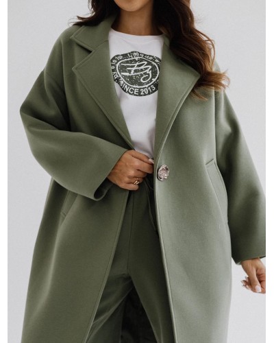 Płaszcz dresowy By o la la...! matcha