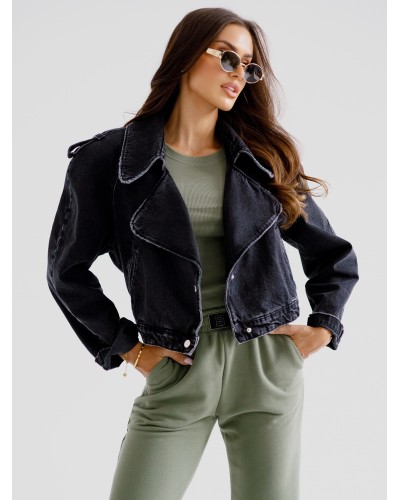 Katana jeansowa z pagonami By o la la...!