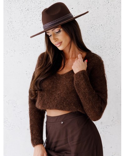 Sweter w szpic By o la la...! chocomus