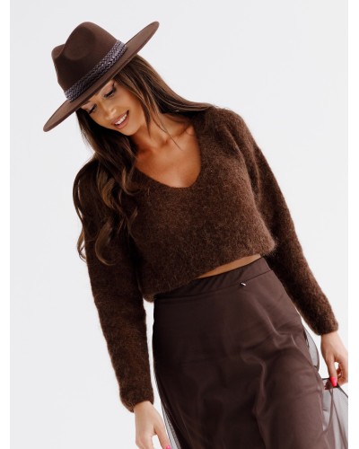 Sweter w szpic By o la la...! chocomus