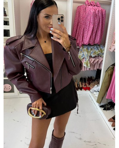 Ramoneska La Milla bordowa