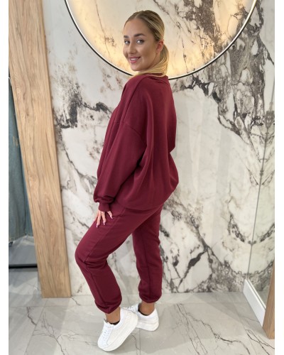 Spodnie dresowe By o la la...! merlot