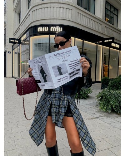 Koszula flanelowa w kratę La Milla niebieska