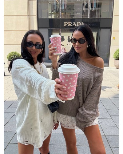 Sweter tunika La Milla beżowy