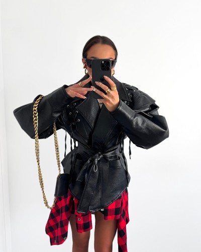 Ramoneska pleciona La Milla czarna