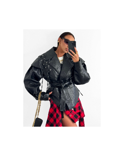 Ramoneska pleciona La Milla czarna