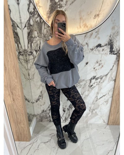 Bluza Atelier OLL By o la la...! grafit z czarnym