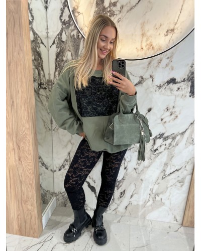 Bluza Atelier OLL By o la la...! grafit z czarnym