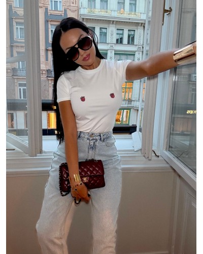 Spodnie jeansowe skinny La Milla jasny jeans