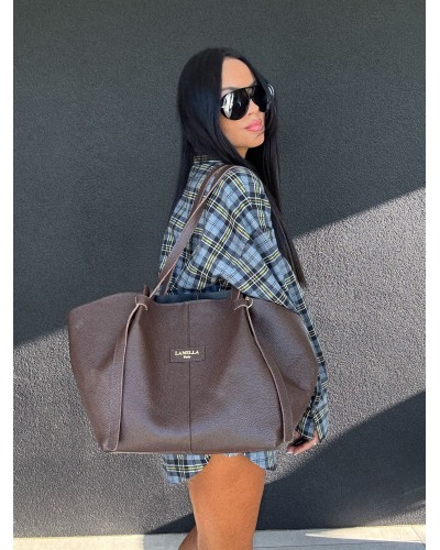 Koszula flanelowa w kratę La Milla niebieska