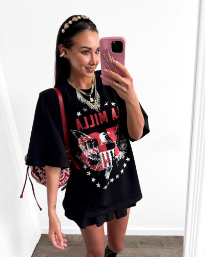 T-shirt orzeł La Milla czarny