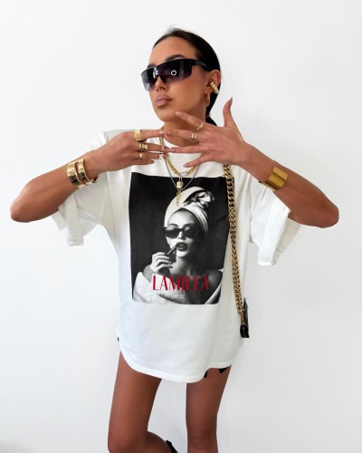 T-shirt kobieta La Milla biały